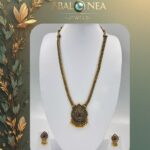 Black Oxidised Long Necklace set