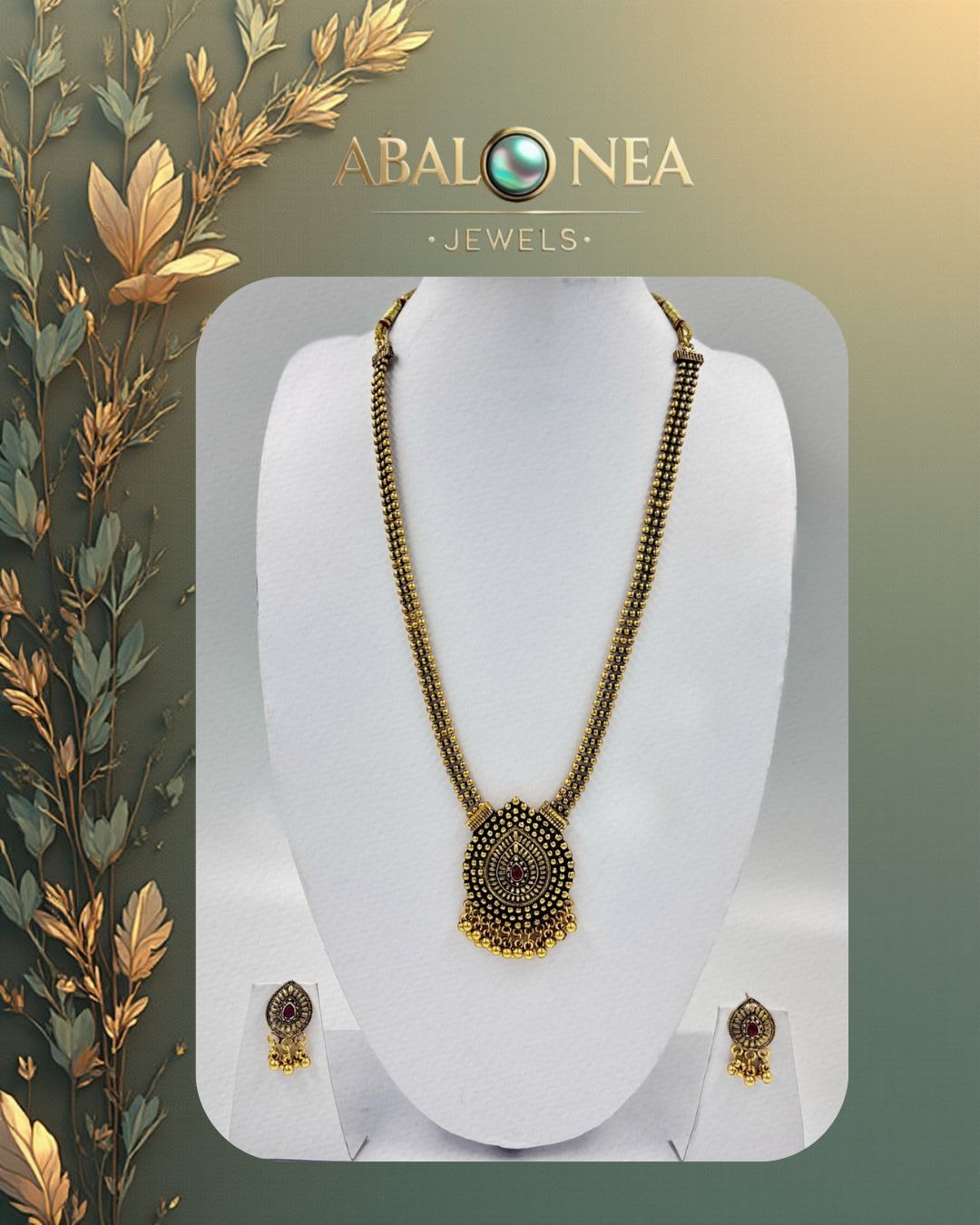 Black Oxidised Long Necklace set Black Oxidised Long Necklace set