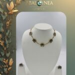 Elegant Blue Lotus Necklace Set